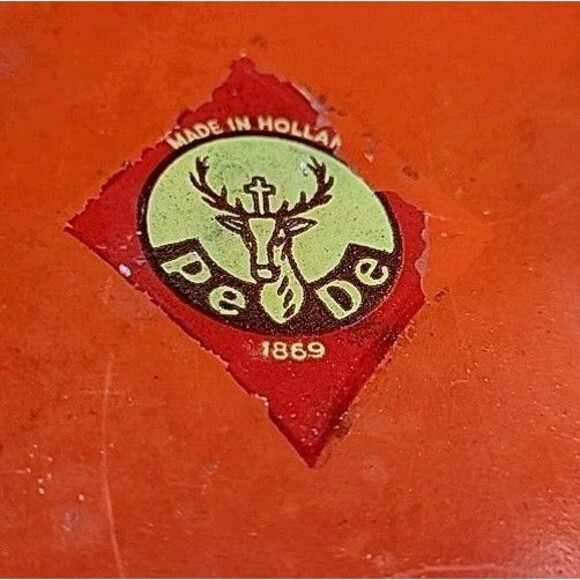 Vintage PeDe Table Mount Cast-Iron Cutter Double Bean Slicer Hand Crank Holland - Picture 3 of 6